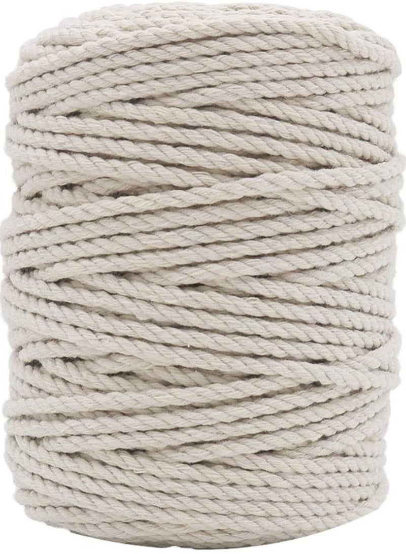 4MM 165 Feet Cotton Twine Safe Cooking String for Tying Homemade Meat Making Sausage DIY Craft and Gardening Applications