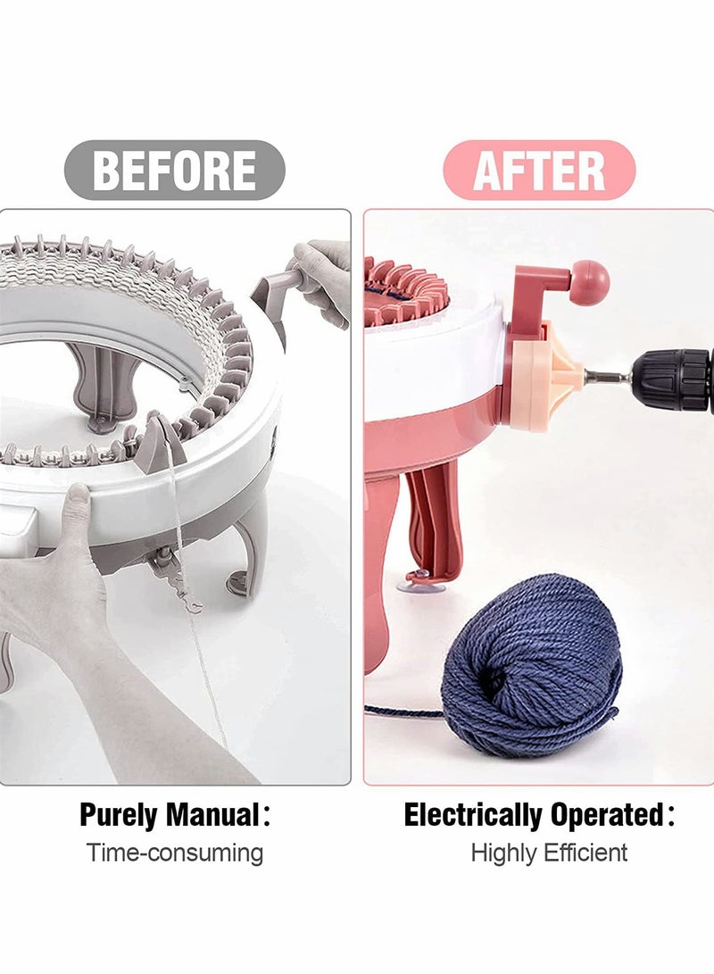 Automatic Knitting Machine Adapter for Drill Use Efficient Knitting Solution