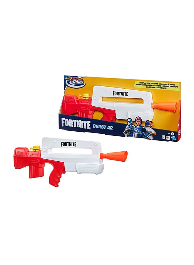 Nerf Super Soaker Fortnite Burst AR Water Blaster -- Pump-Action Soakage For Outdoor Summer Water Games -- For Youth, Teens, Adults 10.9x2.6x25inch