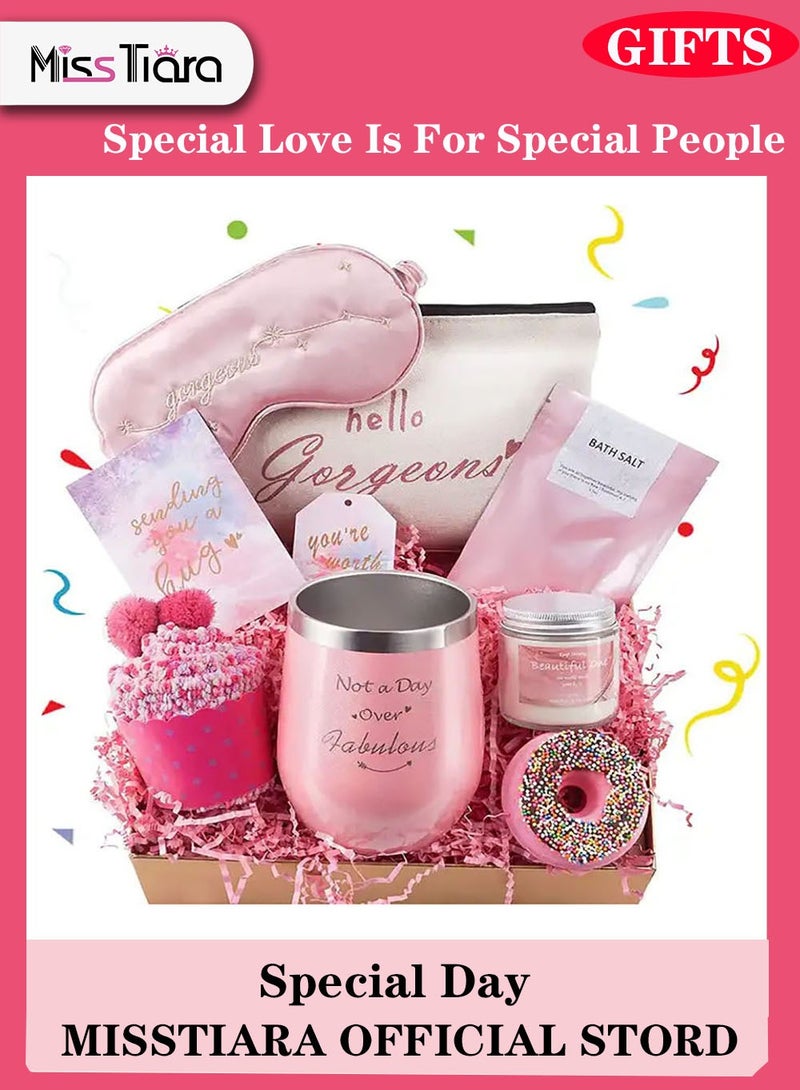 Gifts Basket for Women - Birthday Gifts for Women, Relaxing Spa Gift Basket Set, Unique Gift Ideas for Women, Gifts for Mom Sister Best Friend Wife, Coworker Teacher Nurse Gifts for Women
