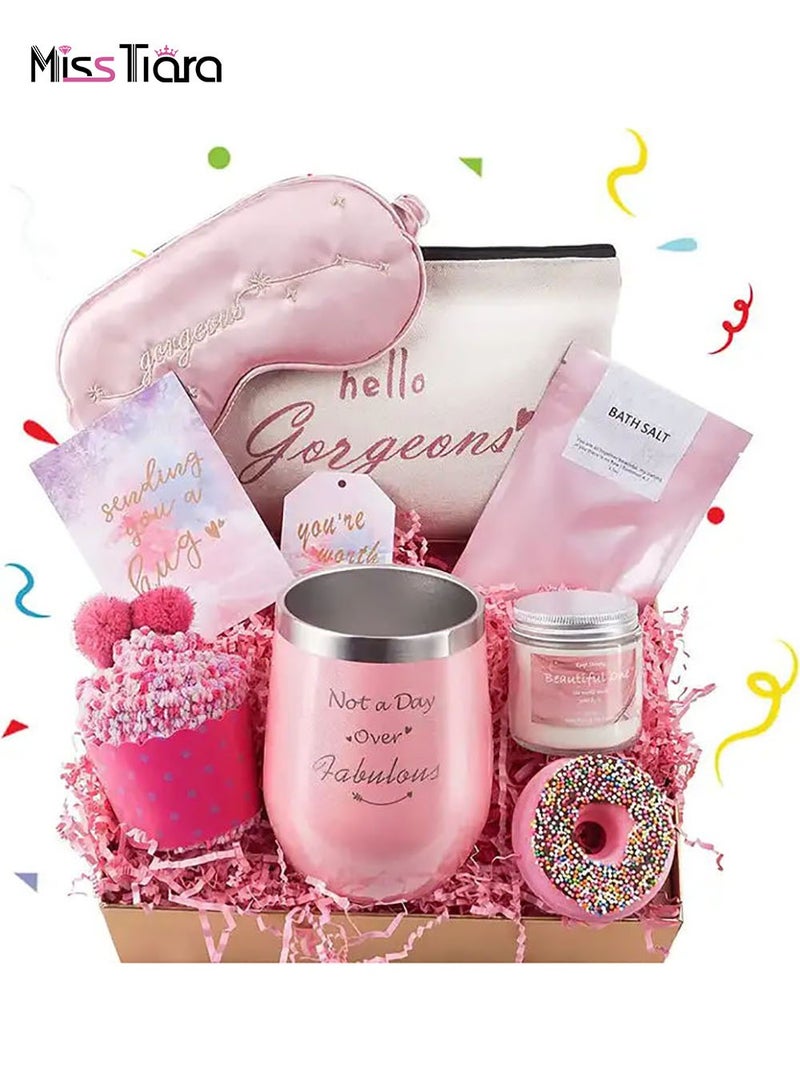 Gifts Basket for Women - Birthday Gifts for Women, Relaxing Spa Gift Basket Set, Unique Gift Ideas for Women, Gifts for Mom Sister Best Friend Wife, Coworker Teacher Nurse Gifts for Women