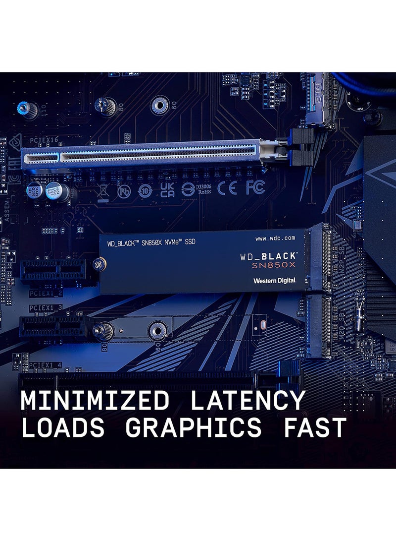 SN850X NVMe PCIe 4.0 Gaming Internal SSD, Up to 7300 MB/s Sequential Read & 6300 MB/s Write Speeds, M.2 2280, 1.75 Million Hours MTTF600TB Endurance | WDS100T2X0E 1 TB