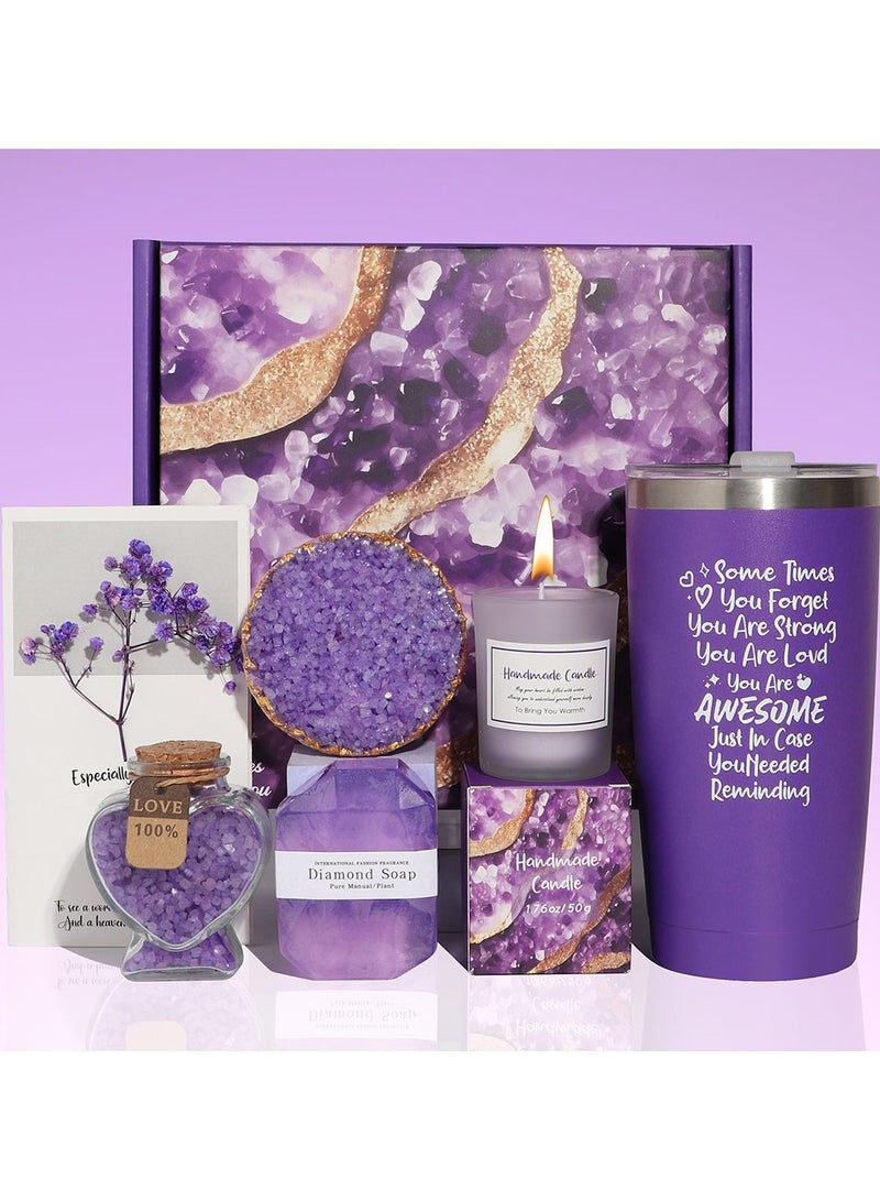 Gifts Basket for Women - Birthday Gifts for Women, Relaxing Spa Gift Basket Set, Unique Gift Ideas for Women, Gifts for Mom Sister Best Friend Wife, Coworker Teacher Nurse Gifts for Women