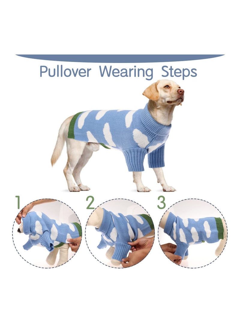 Cozy Knitted Dog Sweaters Soft Turtleneck Vests for Fall and Winter Perfect Gift for Pets