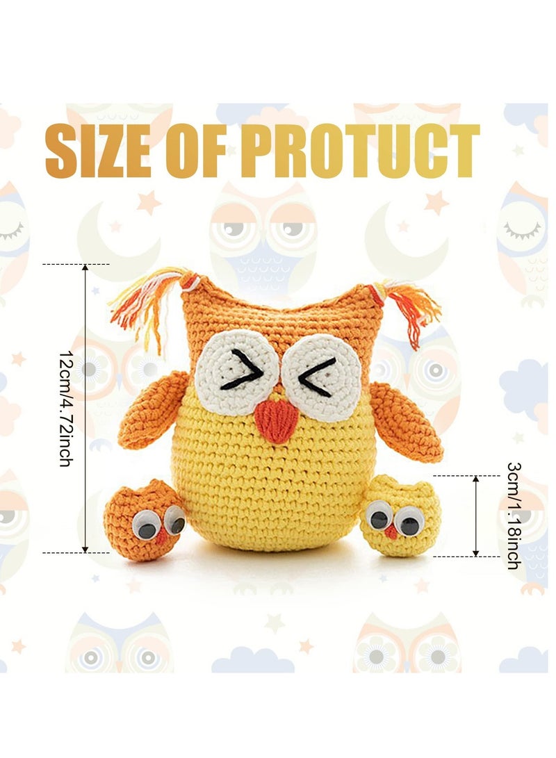 Beginner Friendly Crochet Kit to Make Cute Owls with Yarn and Hooks Included