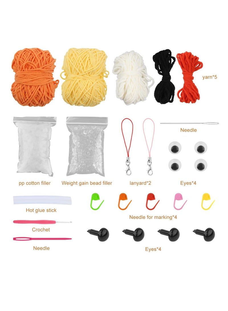 Beginner Friendly Crochet Kit to Make Cute Owls with Yarn and Hooks Included