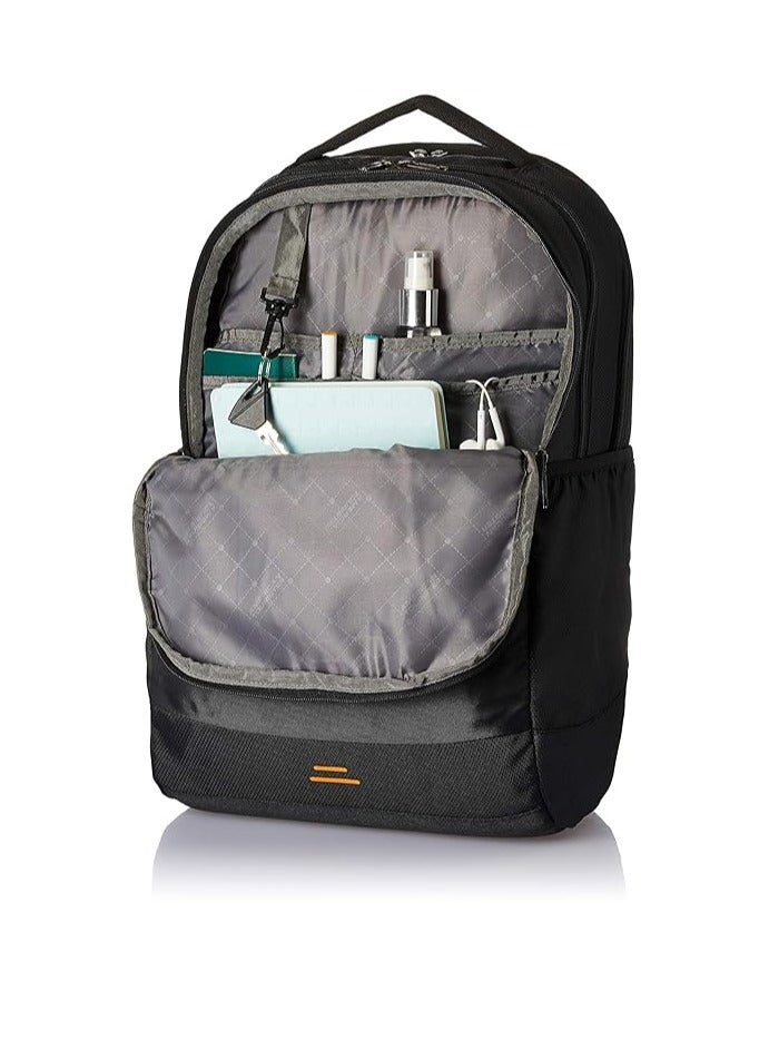 American Tourister SPIN Medium Polyester Casual Backpack | Backpack For Office College School Black