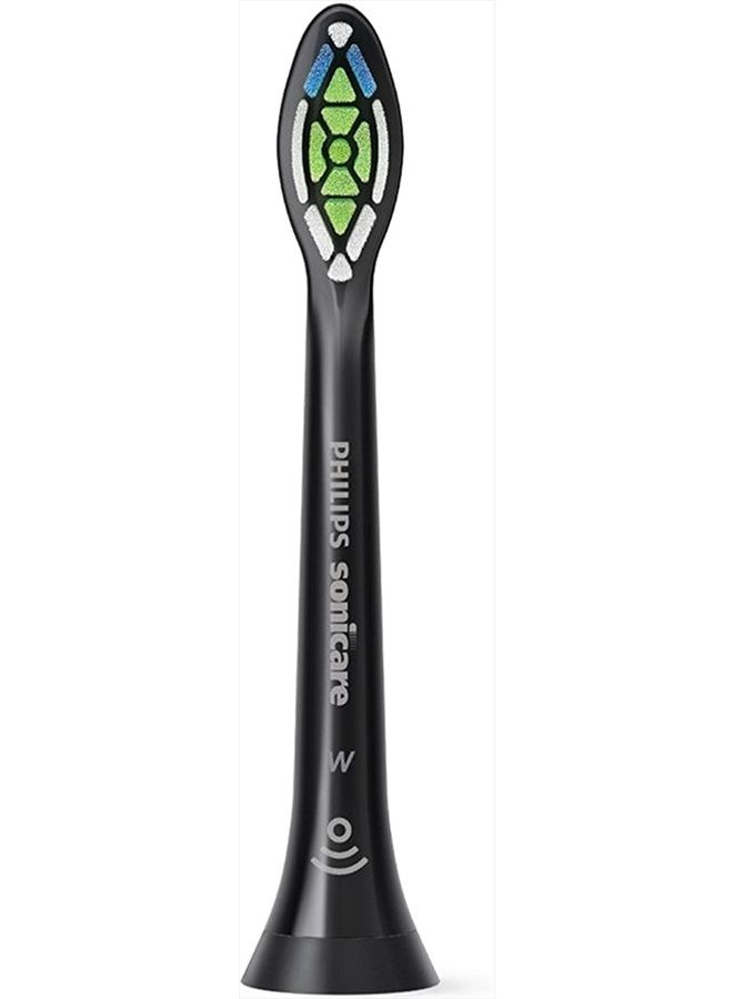 Philips Sonicare Optimal Whitening Black BrushSync Heads (Compatible with All Philips Sonicare Handles), 4 Pack