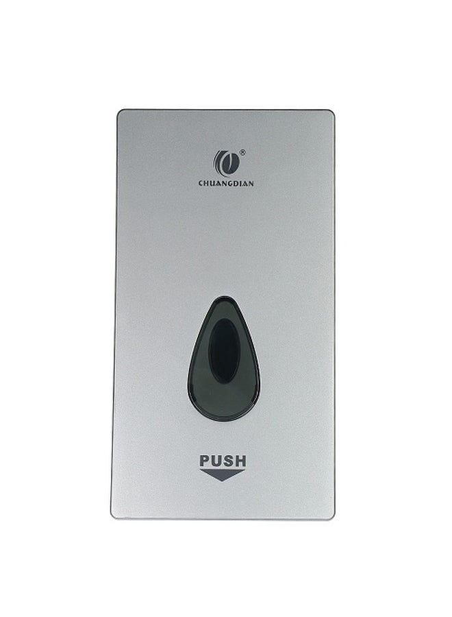 Wall-Mounted Manual Soap Dispenser Silver/Black 22.2x12x8.5cm