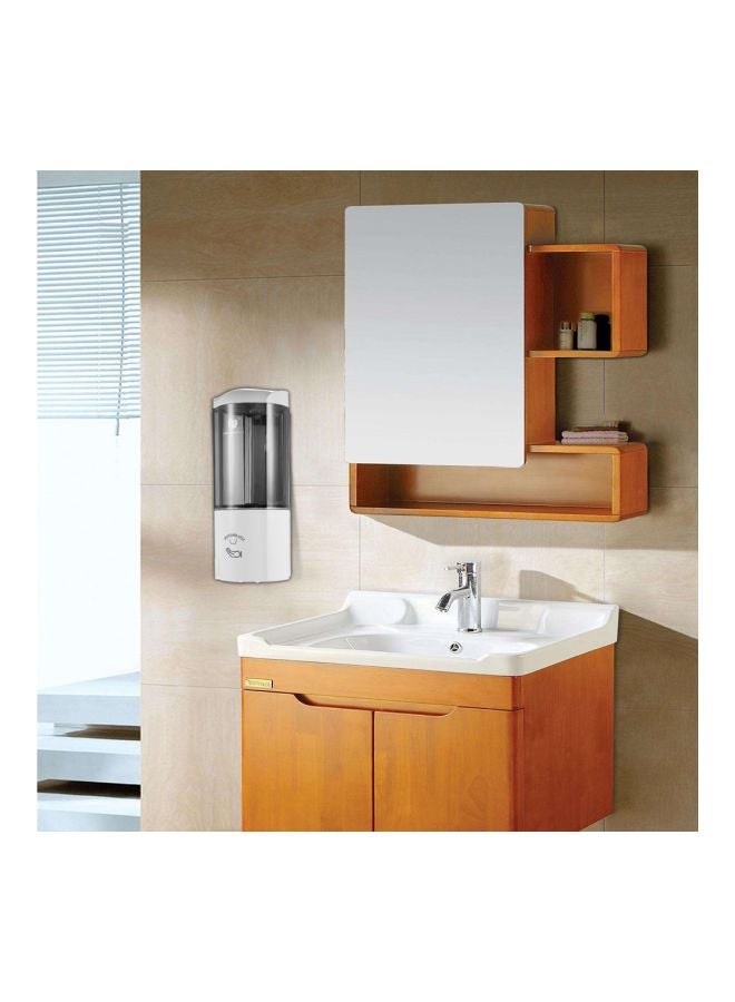 Wall-mounted Automatic Soap Dispenser White/Black 22x10.1x10.1cm