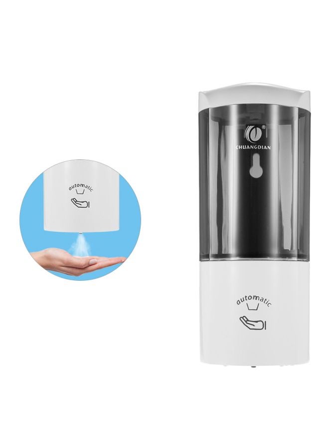 Wall-mounted Automatic Soap Dispenser White/Black 22x10.1x10.1cm