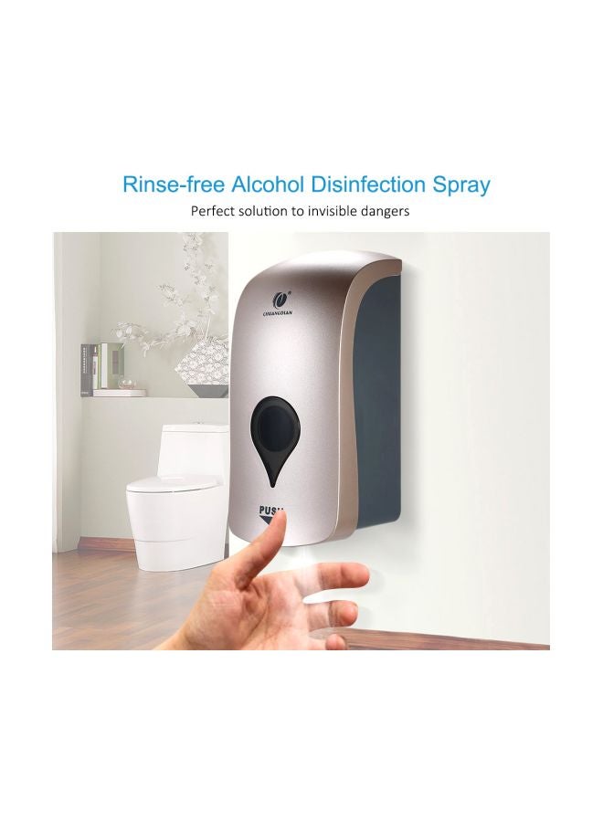 Automatic Spray Type Soap Dispenser With Infrared Sensor Champagne Gold 25x11.5x12centimeter