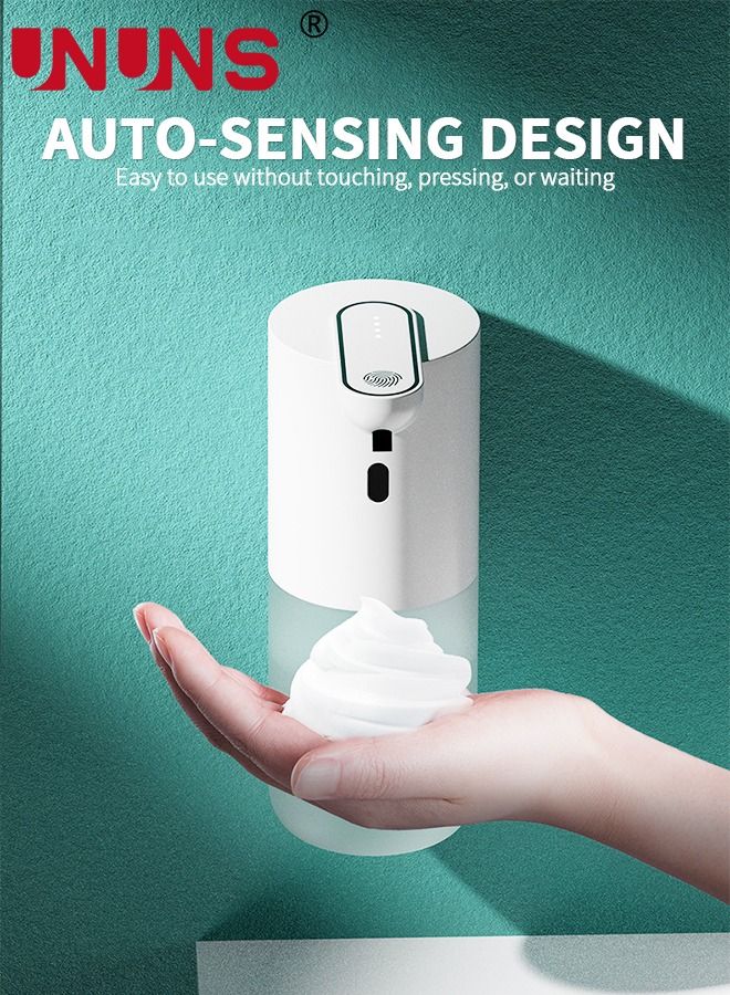 Automatic Soap Dispenser,Wall Mount Foaming Hand Free Soap Dispenser,4 Gear Foaming Adjustable,400ML Touchless Soap Dispenser For Bathroom,Kitchen