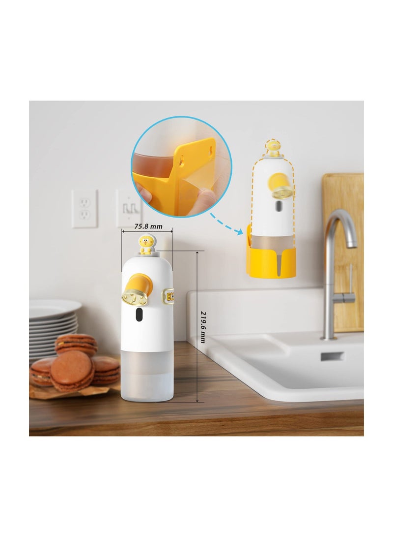 KASTWAVE, Touchless Automatic Soap Dispenser, Electric Disinfectant Foam Dispenser with Infrared Motion Sensor for Bathroom, Kitchen