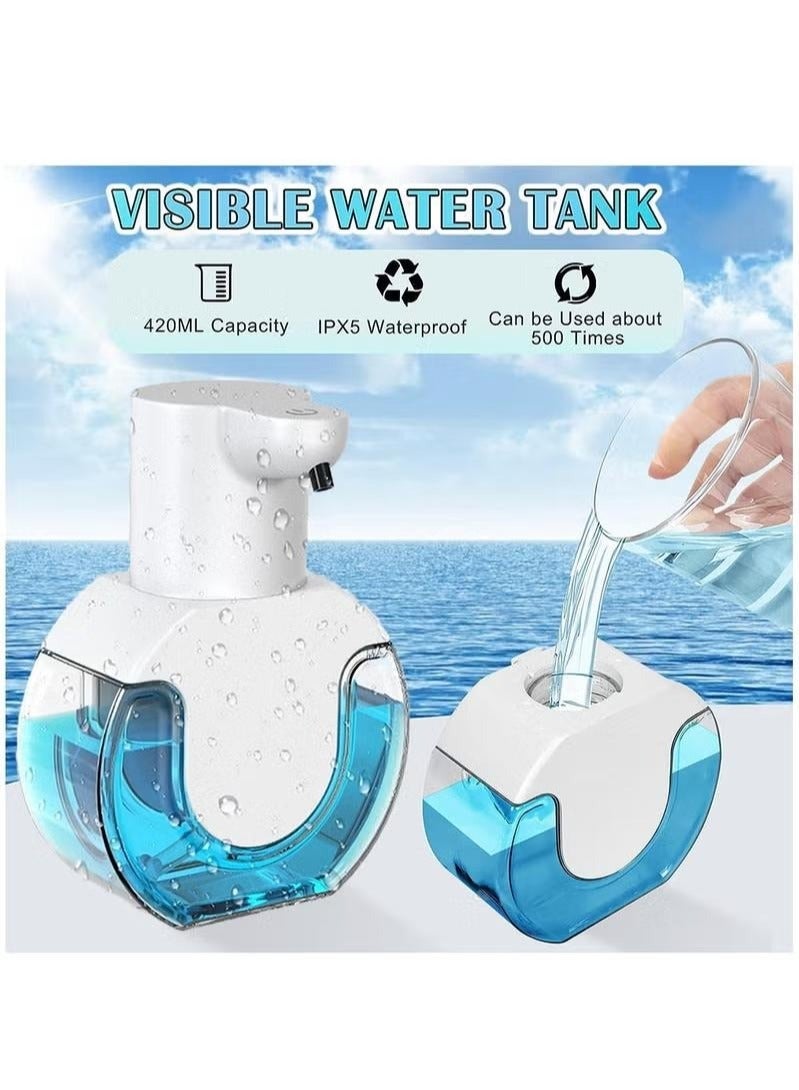 Automatic Liquid Soap Dispenser 420ml Touchless Hand Soap Dispenser Waterproof Wall Amounted Hand Wash Dispenser For Kitchen Bathroom