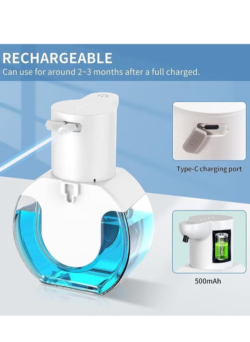 Automatic Liquid Soap Dispenser 420ml Touchless Hand Soap Dispenser Waterproof Wall Amounted Hand Wash Dispenser For Kitchen Bathroom