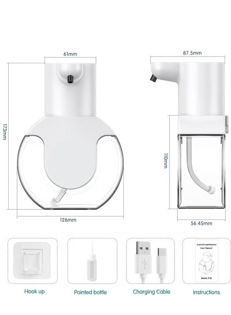 Automatic Liquid Soap Dispenser 420ml Touchless Hand Soap Dispenser Waterproof Wall Amounted Hand Wash Dispenser For Kitchen Bathroom