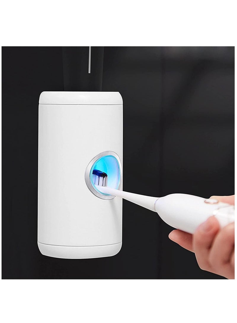 Electric Toothpaste Dispenser, Auto-Sensing for Automatic Squeezer Tooth Paste, Rechargeable & Wall-Mounted, Bathroom, Sink