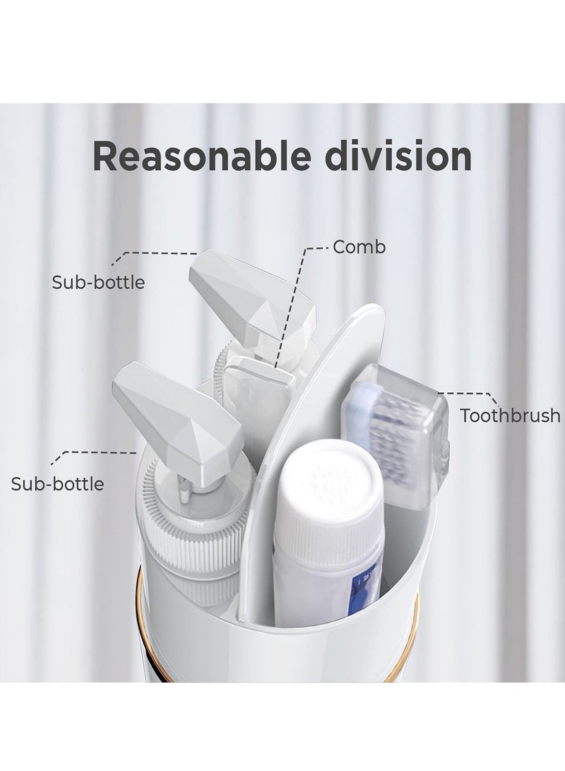 5 in 1 Travel Toothbrush Case with Lid Portable Travel Toothbrush Holder Toiletry Cup Travel Camping School Toothbrush Travel Container Travel Wash Set