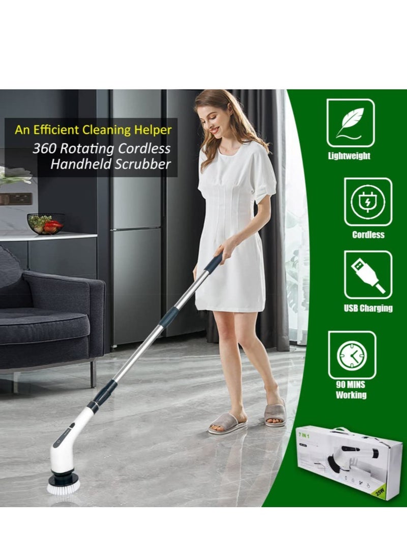 Long Lasting Battery Life - Powered by large capacity rechargeable premium battery, the shower scrubber combined USB-C fast charge technology and battery level display function, you never need to worr