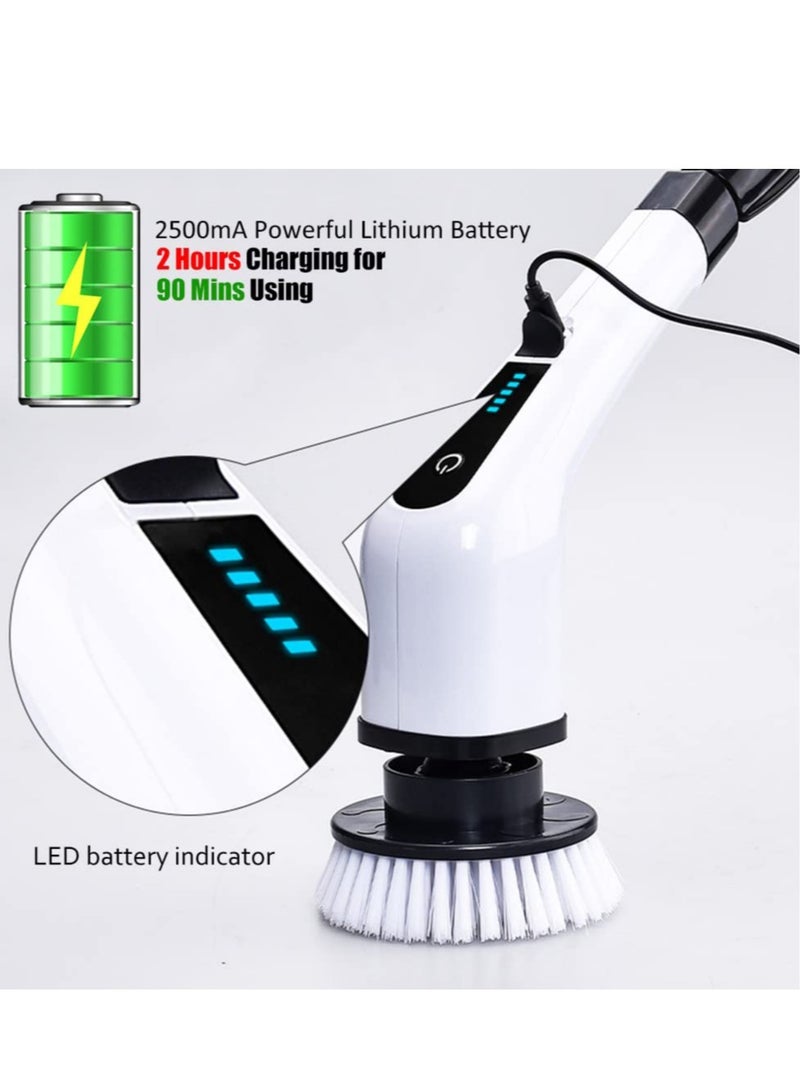 Long Lasting Battery Life - Powered by large capacity rechargeable premium battery, the shower scrubber combined USB-C fast charge technology and battery level display function, you never need to worr