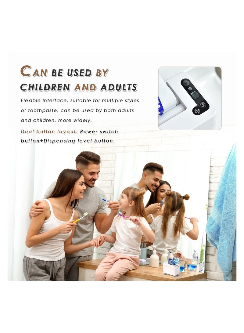 Automatic Toothpaste Dispenser, Electric Toothpaste Dispenser with Sensor, Toothpaste Dispenser Wall Mounted, Toothpaste Squeezer, Toothpaste Dispenser for Kids