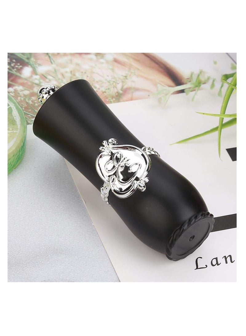 Empty Lipstick Tube, 10 Pcs Royal Style DIY Lipstick Empty Container Self-made Lipstick Mold Lip Balm Tubes (Black)