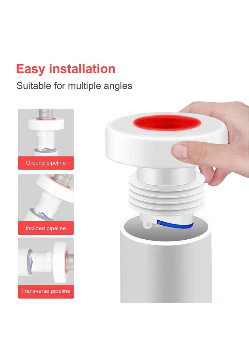 Drain Pipe Hose Seal Deodorant Silicone Plug, Magnetic Odor-proof Valve Deodorant Silicone Plug, Sewer Pipe Sealer, Suitable for Bathroom Kitchen Laundry Washing Machine