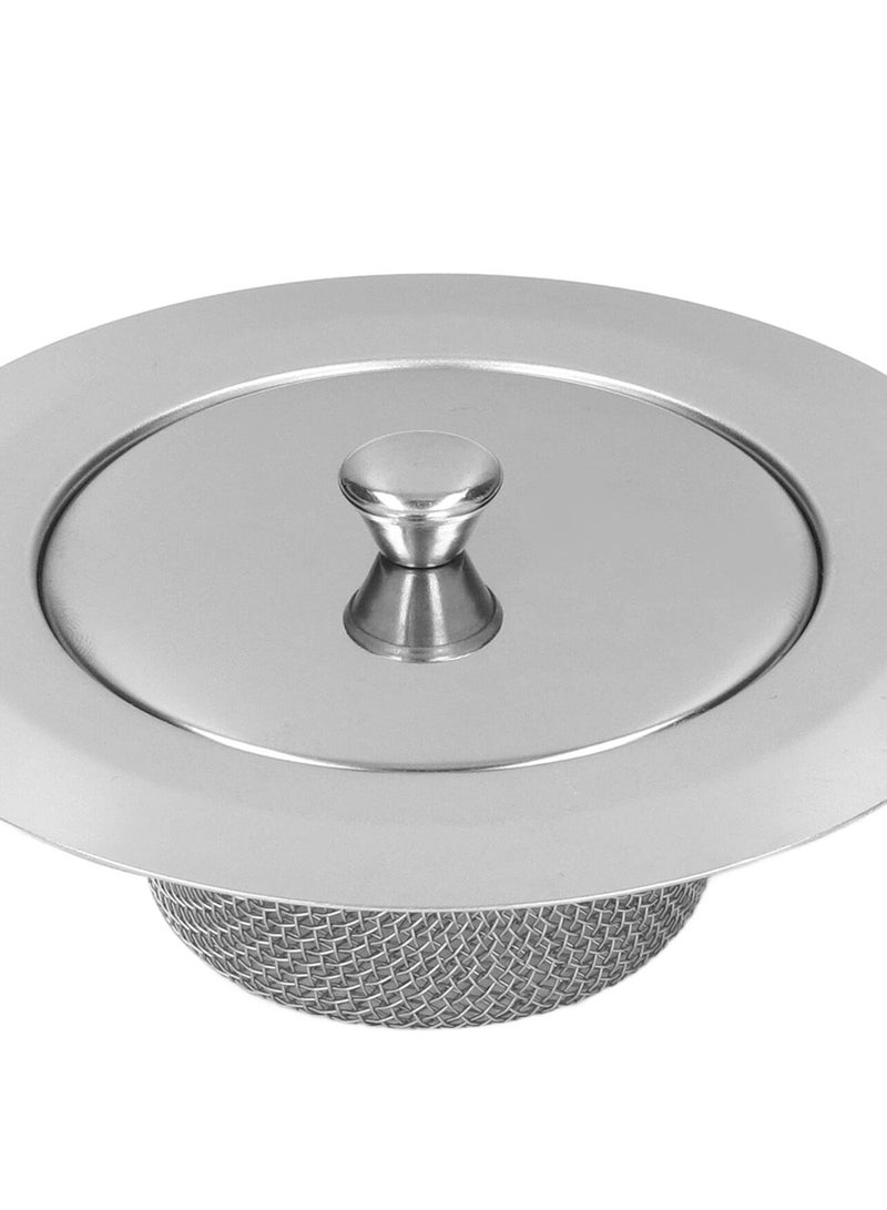 Kitchen Sink Strainer, 2pcs Stainless Steel Sink Drain Strainer Sink Filter, for Kitchen Sinks Bathroom, Bathtub, Shower Drains, Disposal Waste