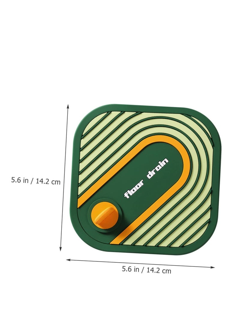 Anti Odor Mat Silicone Bathtub Stopper, Tub Stopper Silicone Floor Drain Anti-Odor Mat, for Kitchen Bathroom Laundry Shower Floor, 2 Pieces