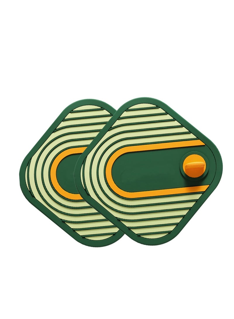 Anti Odor Mat Silicone Bathtub Stopper, Tub Stopper Silicone Floor Drain Anti-Odor Mat, for Kitchen Bathroom Laundry Shower Floor, 2 Pieces