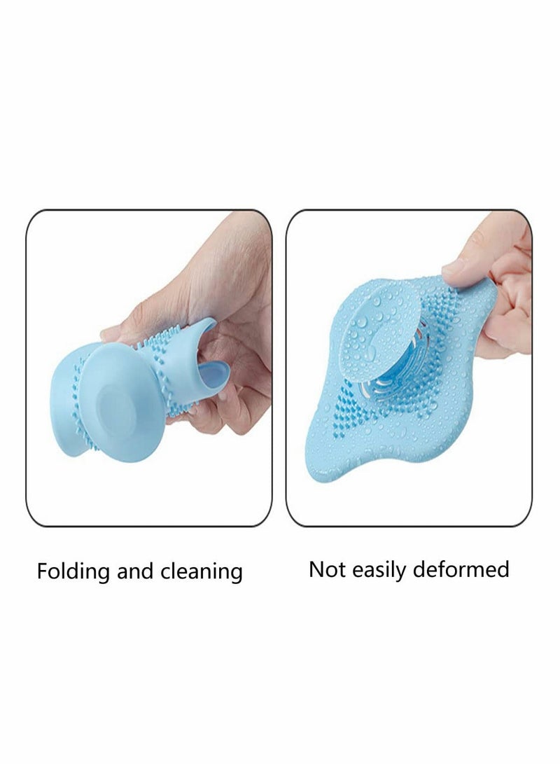 Floor Drain Cover Shower Drain Stopper Bathtub Drain Tub Stopper Cover Plug, Shower Drain Covers Bathroom Sink,Bathtub Drain Strainers，Laundry Sink Drain Stopper (4 PCS)