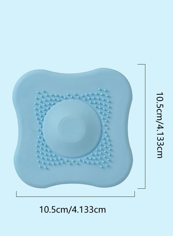 Floor Drain Cover Shower Drain Stopper Bathtub Drain Tub Stopper Cover Plug, Shower Drain Covers Bathroom Sink,Bathtub Drain Strainers，Laundry Sink Drain Stopper (4 PCS)