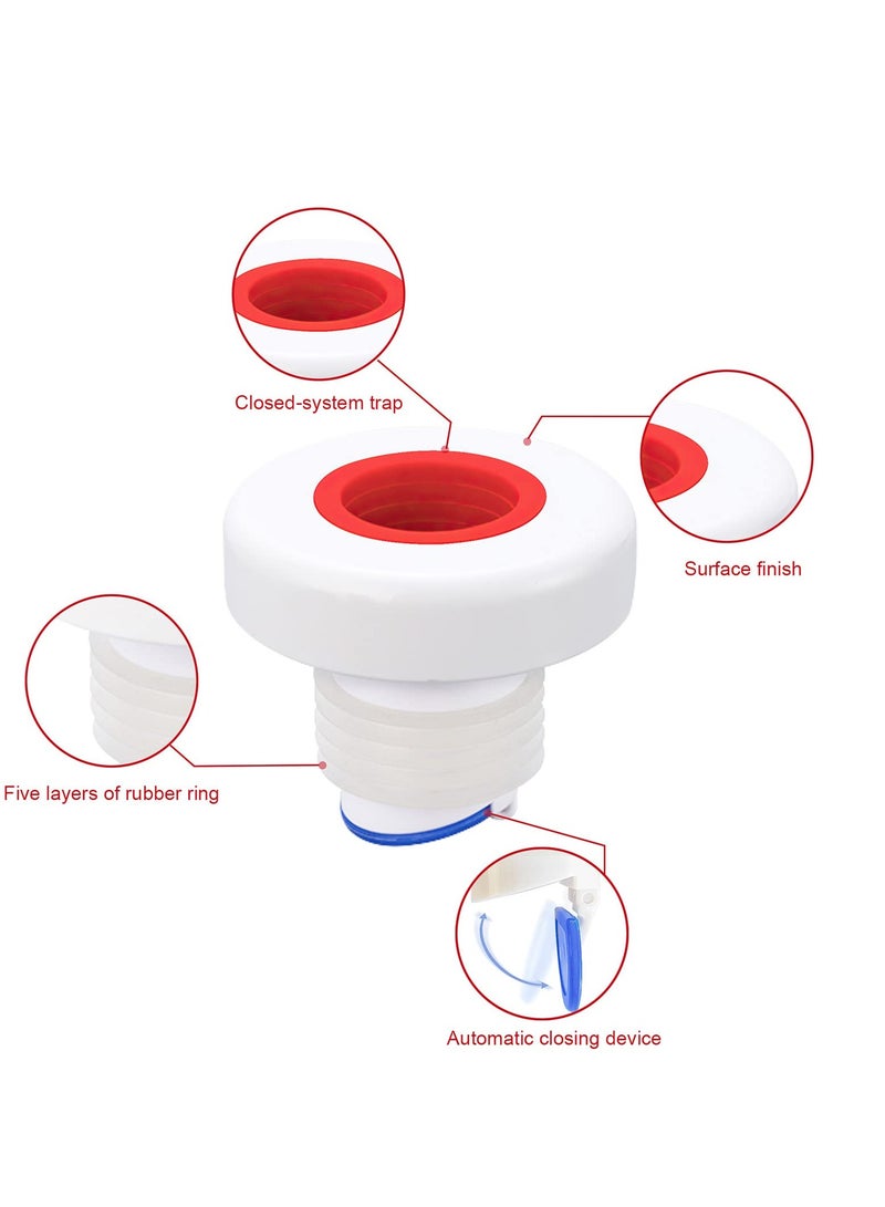 Drain Pipe Hose Seal Deodorant Silicone Plug, Magnetic Odor-proof Valve Deodorant Silicone Plug, Sewer Pipe Sealer, Suitable for Bathroom Kitchen Laundry Washing Machine