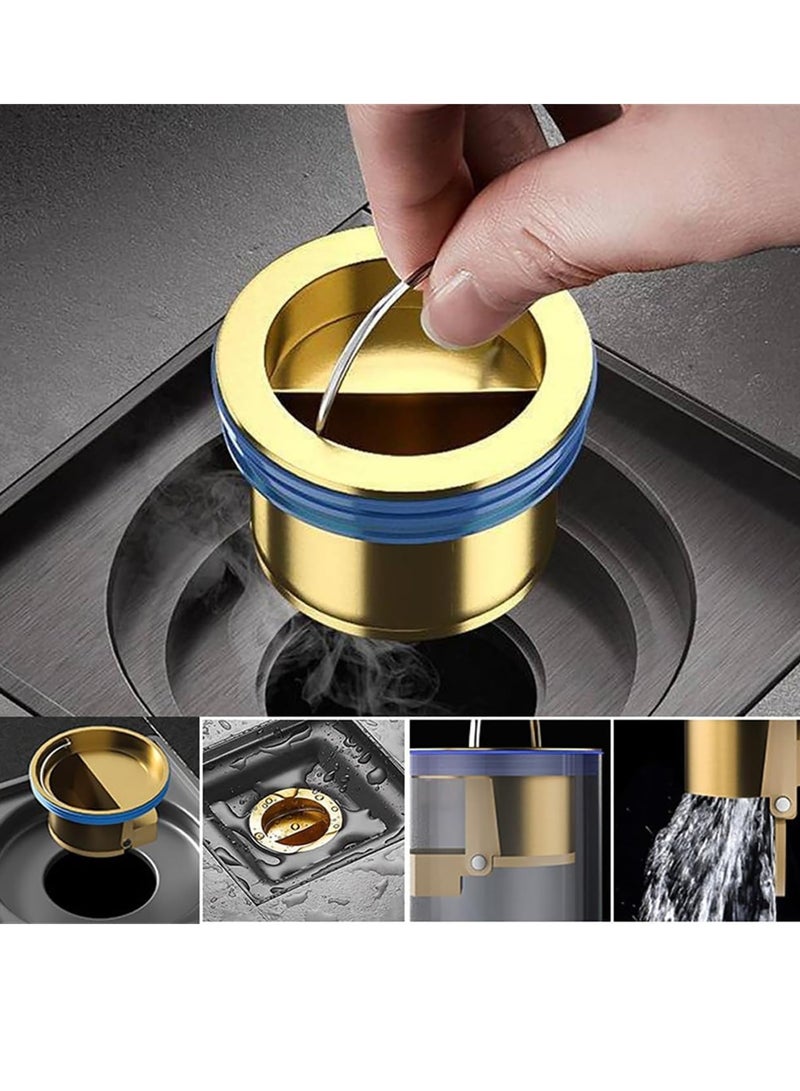 2 Pack Sewer Floor Leaky Stinking Core, Toilet Floor Drain Deodorizing Core, Shower Drain Floor Drain Backflow Preventer, Suitable for Pipes Tubes in Toilet Bathroom Kitchen