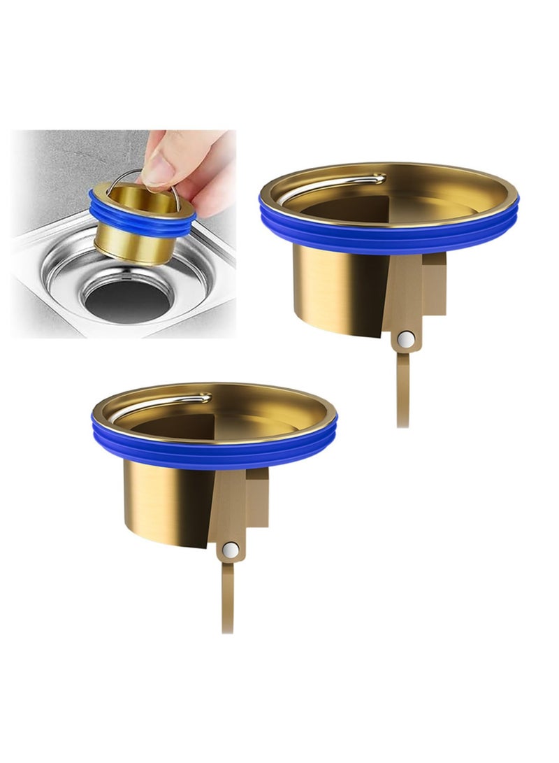 2 Pack Sewer Floor Leaky Stinking Core, Toilet Floor Drain Deodorizing Core, Shower Drain Floor Drain Backflow Preventer, Suitable for Pipes Tubes in Toilet Bathroom Kitchen