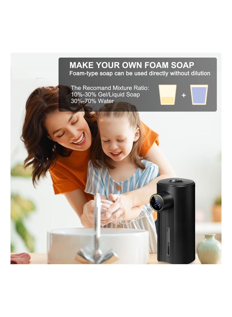 Automatic Soap Dispenser, Rechargeable Soap Dispenser Touchless Soap Dispenser Smart Electric Auto Dish Soap Dispenser for Bathroom, Kitchen, Detergent Shower Sensor Dispenser Soap Dispenser