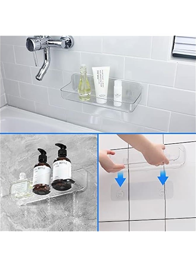 Acrylic Floating Shelves Wall Mounted Hanging Shelves Wall Shelf  for Toilet Bathroom Kitchen Bedroom