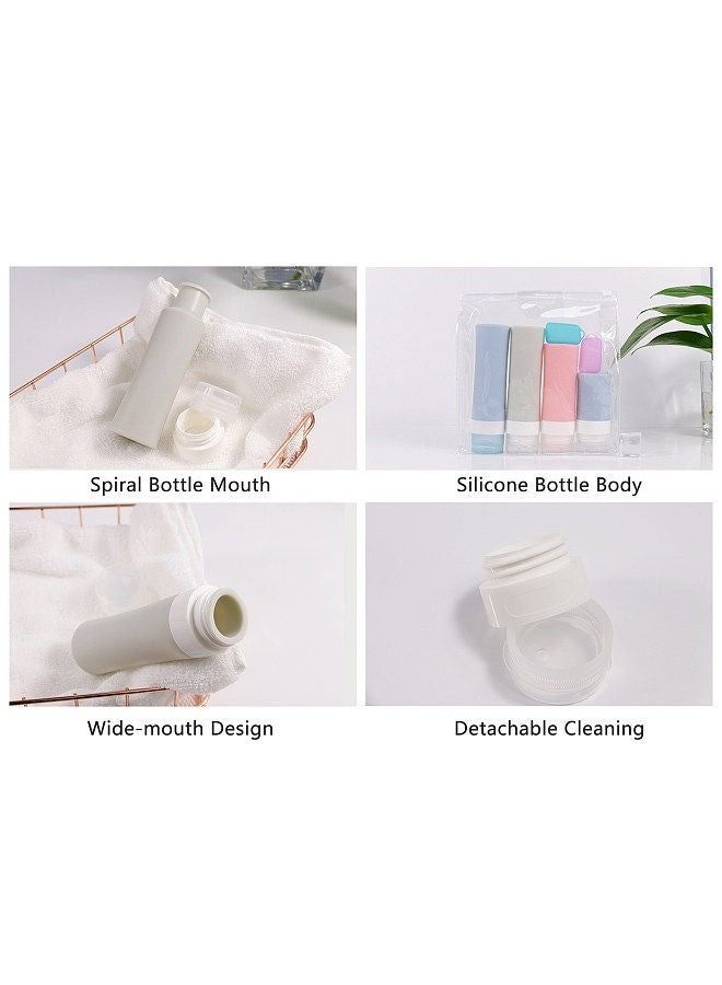 Portable Travel Toiletry Set Washing Storage Bag Filling Bottles Cream Bottles Spray Bottles Funnels Cream Spoons High Sealing