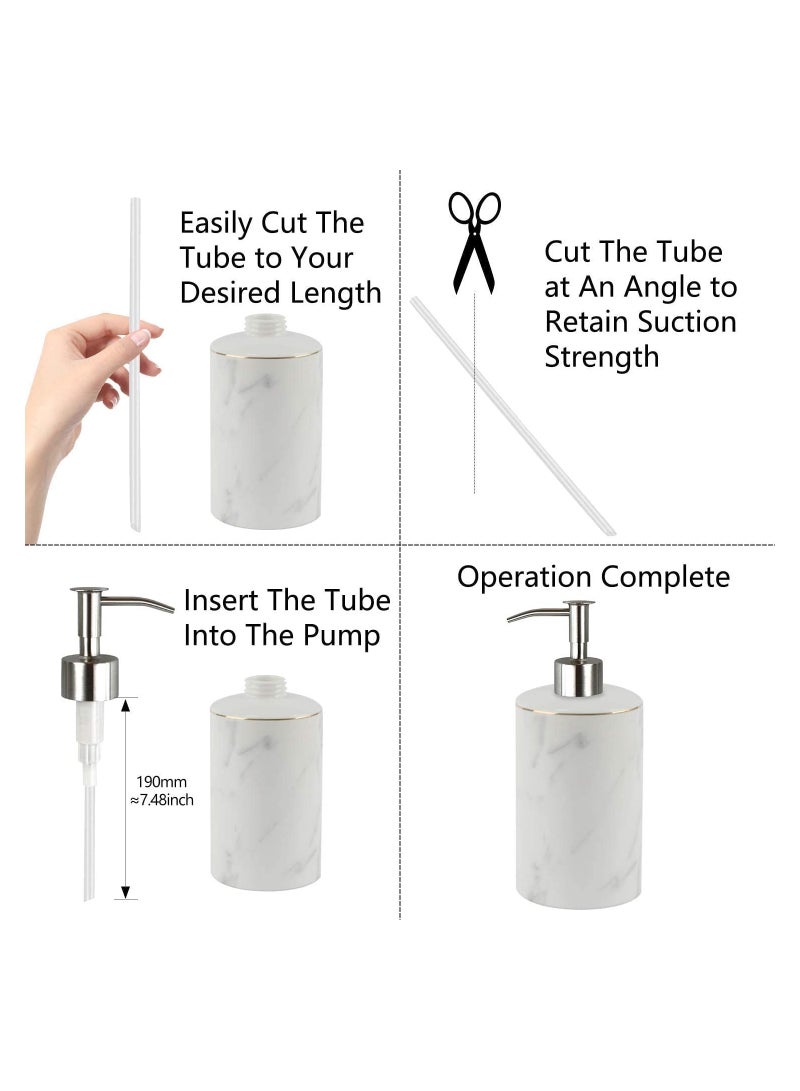 Soap Dispenser Pump Replacement   304 Rust Proof Stainless Steel Soap Pumps Replacement for Your Bottles Fit Standard 8oz or 16oz Round 28or400 Neck Bottles2 Pack Steel