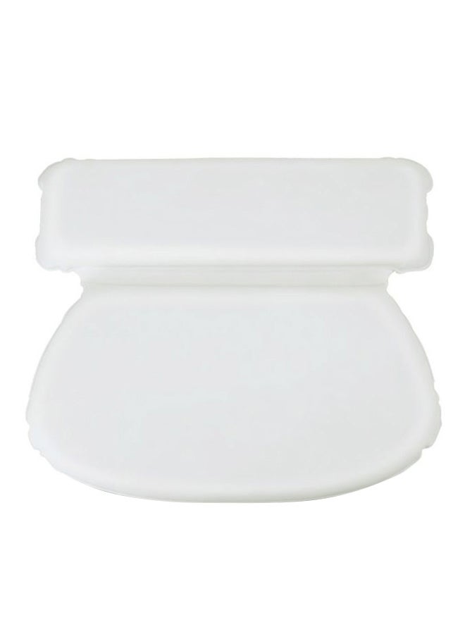 Spa Pillow With Suction Cups White