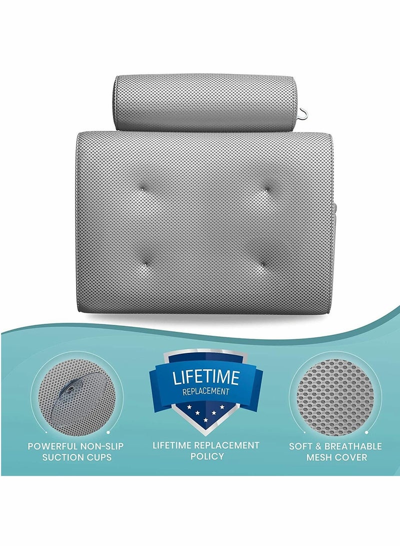 Luxury Bathtub Spa Pillow with Back & Headrest, Perfect for Relaxing in Jacuzzi or Soaking Tub