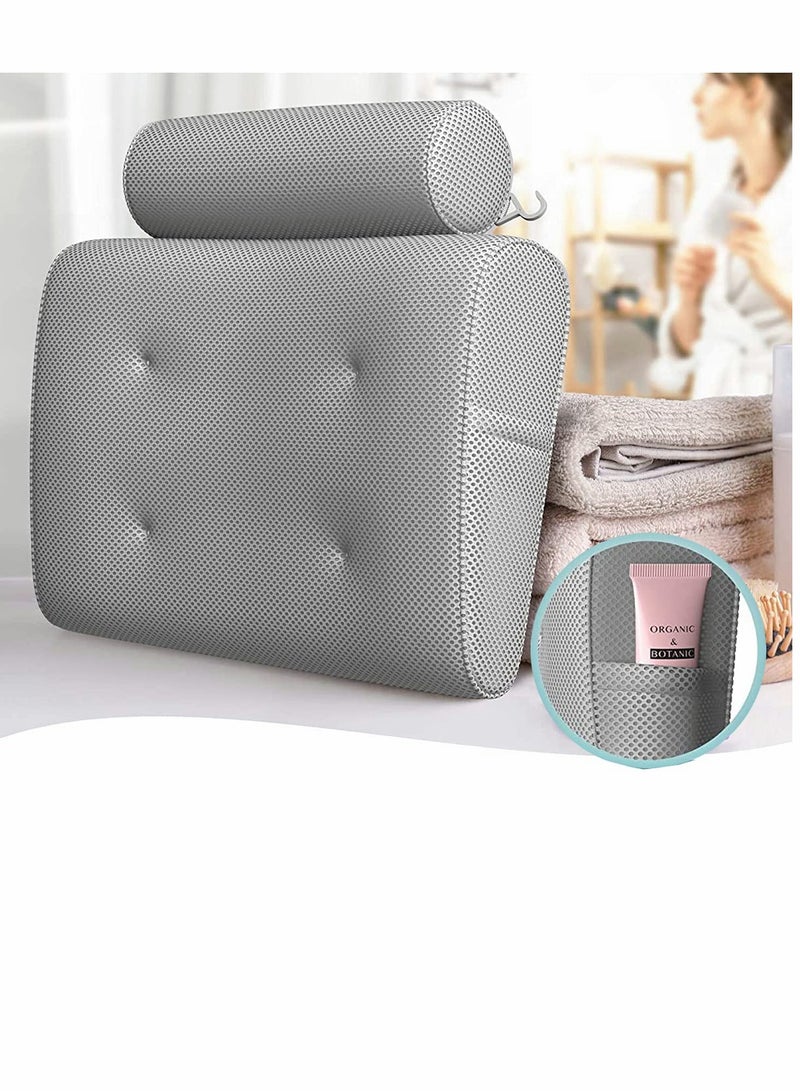 Luxury Bathtub Spa Pillow with Back & Headrest, Perfect for Relaxing in Jacuzzi or Soaking Tub