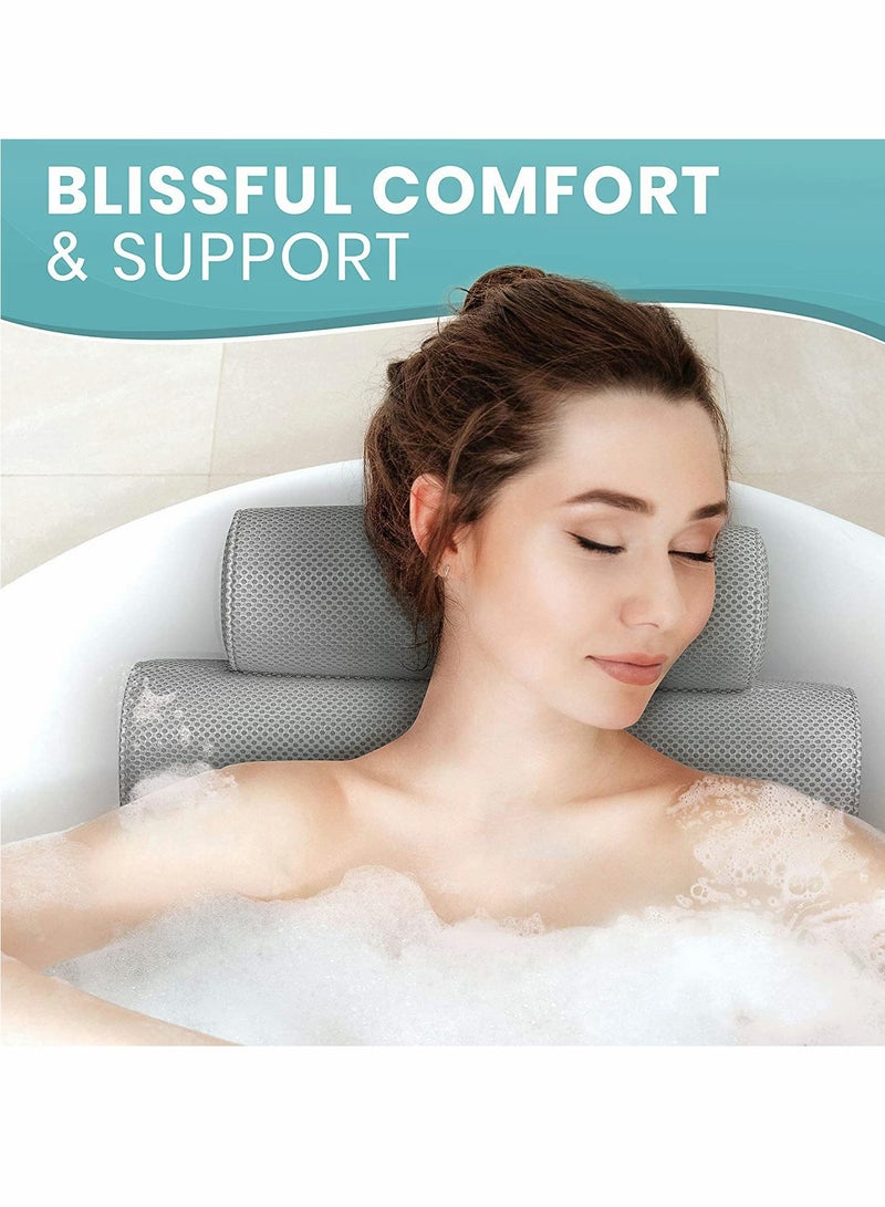 Luxury Bathtub Spa Pillow with Back & Headrest, Perfect for Relaxing in Jacuzzi or Soaking Tub