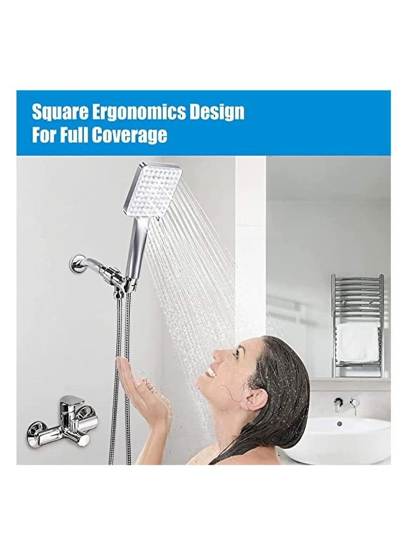 A high-pressure shower nozzle with a 1.5 meter channel and 6 spraying modes.