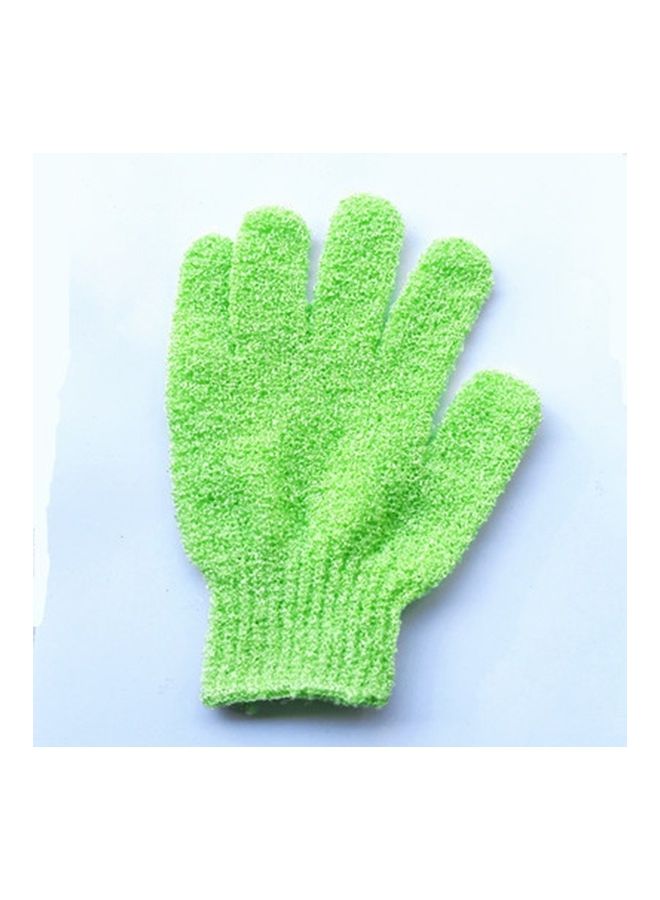 Bubble Bath Towel Glove Green 15x12cm