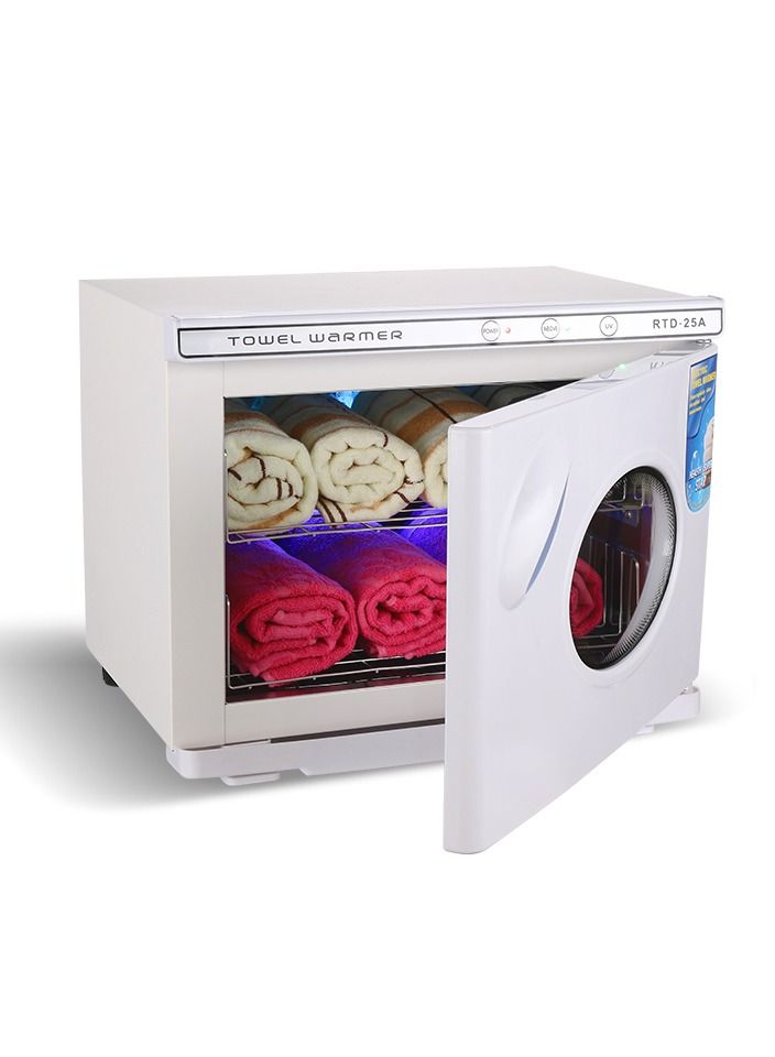 UV Towel Cabinet 25L UV Light Sterilizer Facial Salon Spa Towel Warmer Machine