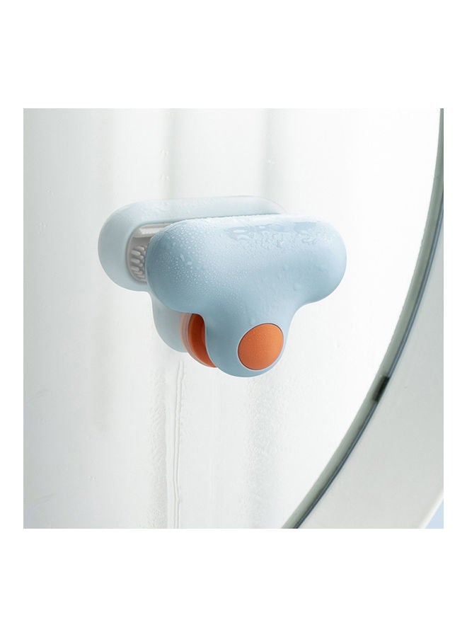 Mini Mirror Squeegee Scrubber Blue 7.60x3.60x6.90cm