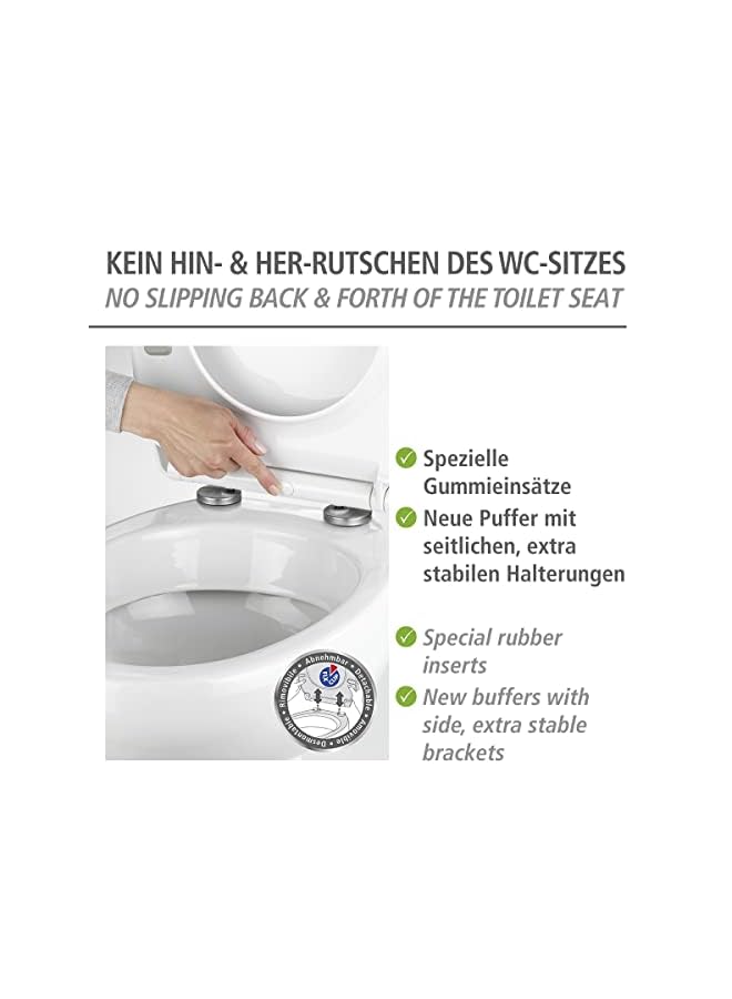 Die Bessere Idee 22882100 Toilet Seat, White