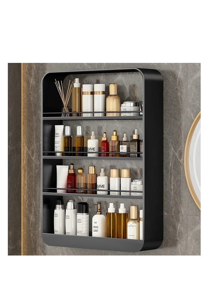 Wall-mounted bathroom cabinet, washbasin over toilet, multi-layer storage of non-punch cosmetics, suitable for living room bathroom kitchen